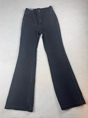 Gap 70s Flare High Rise Jeans Gray Wash Size 27/4